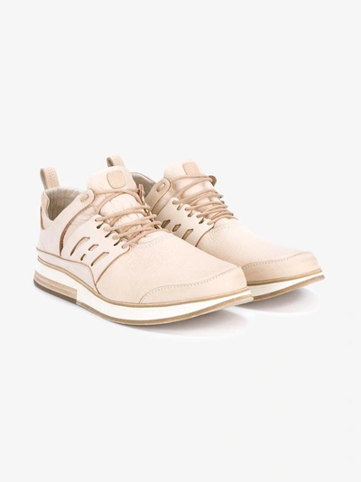 Shop Hender Scheme Mip-12 Leather Sneakers In Pink&purple