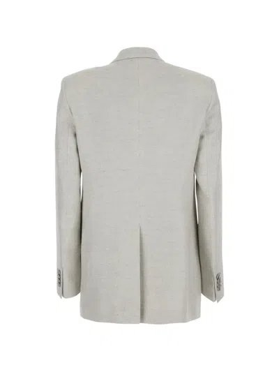 Tagliatore Double-breasted Blazer In Gray