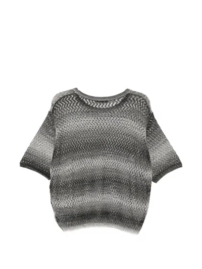 Taakk Gradient-effect T-shirt In Gray