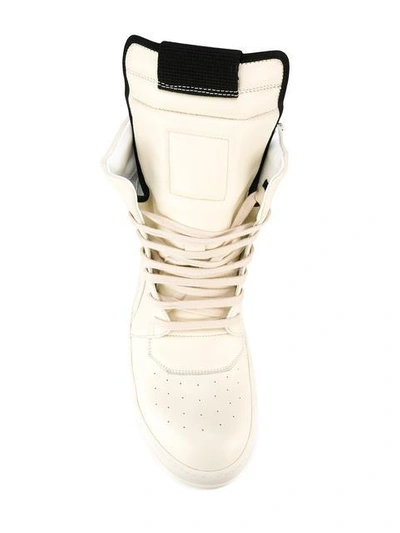 Shop Rick Owens Lace-up Hi Top Sneakers