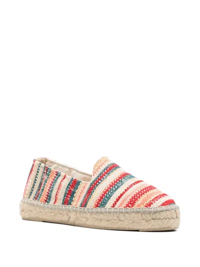 Manebi Cotton Stripe Espadrilles In Multi