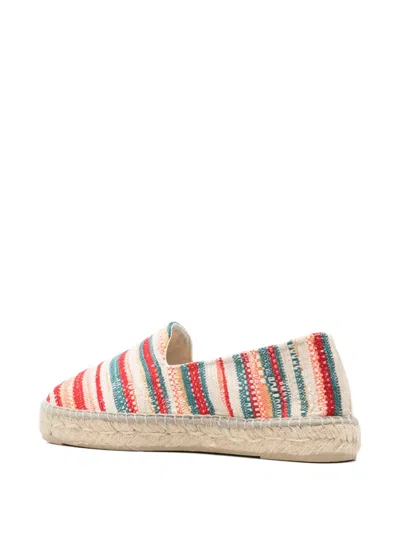 Manebi Cotton Stripe Espadrilles In Multi