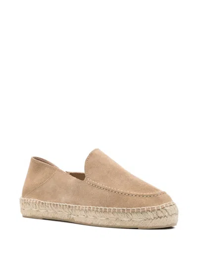 Manebi Beige Slip On Espadrilles In Neutral