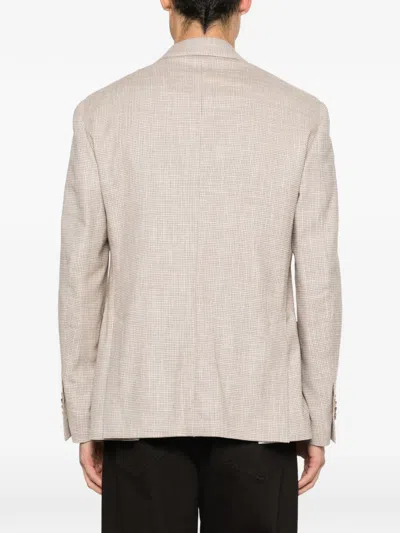 Lardini Patterned Jacket In Neutral