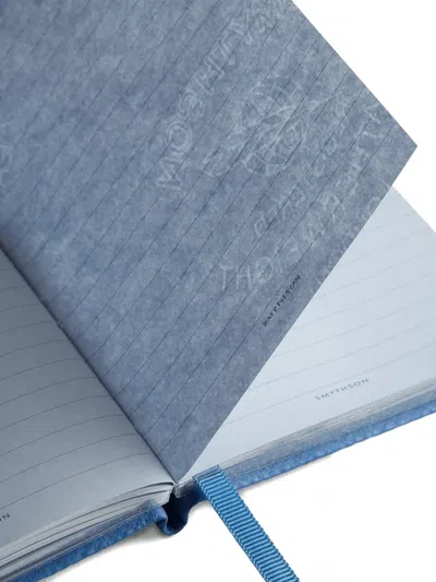 Smythson X Thomas Lélu Do Small Things Notebook In Blue