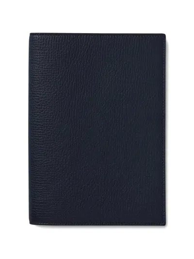 Smythson Evergreen Refillable Mid-size Notebook In Black