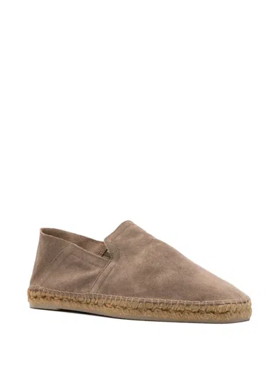 Castaã±er Parker Suede Espadrilles In Gray
