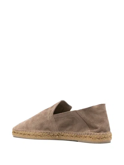 Castaã±er Parker Suede Espadrilles In Gray