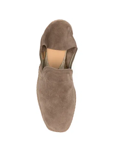 Castaã±er Parker Suede Espadrilles In Gray