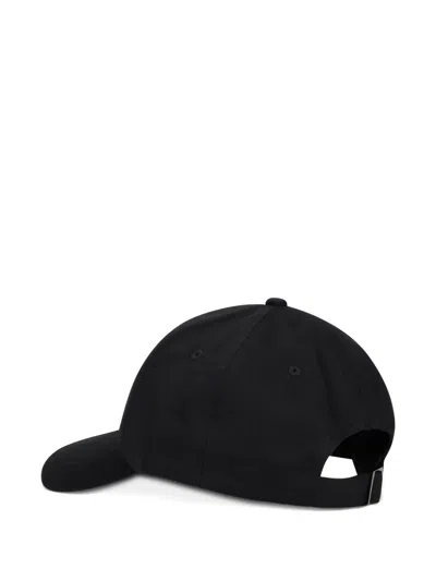 Hugo Boss Logo-patch Baseball Cap In Black