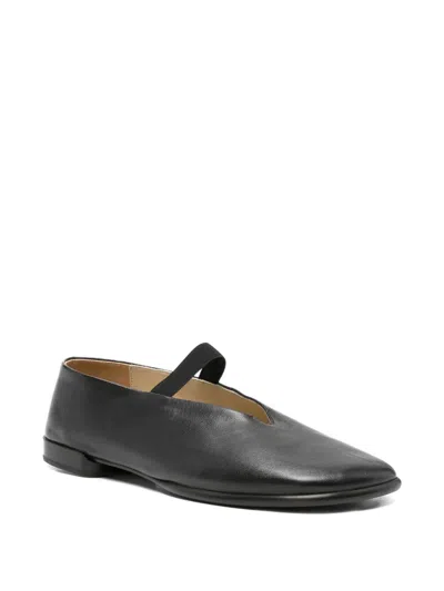 Lemaire Glove Nappa Leather Ballet Flats In Black