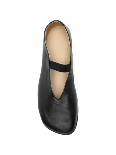 Lemaire Glove Nappa Leather Ballet Flats In Black