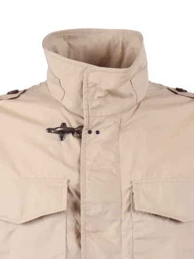 Fay Explorer Field Jacket In Neutral