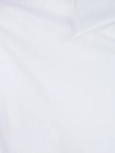 Woc V-neck Collared T-shirt In White