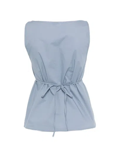 Baserange Blue Decti Tank Top In Blue