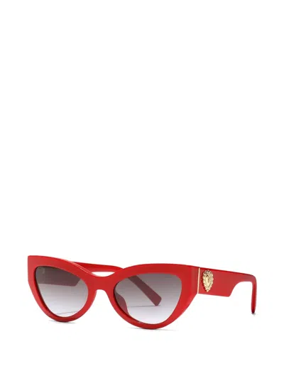 Dolce & Gabbana Devotion Sunglasses In Red