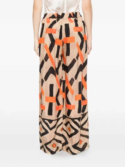 Dixie Patterned Palazzo Pants In Neutral