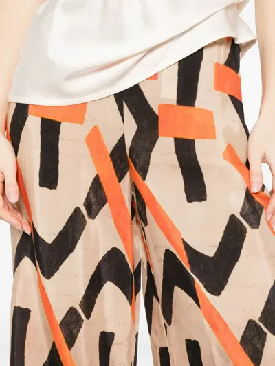 Dixie Patterned Palazzo Pants In Neutral
