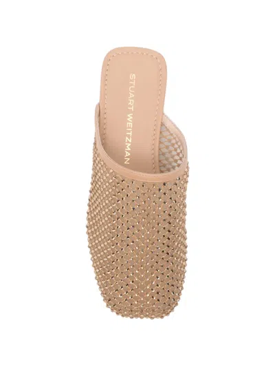 Stuart Weitzman Bareitall Studded Mules In Neutral