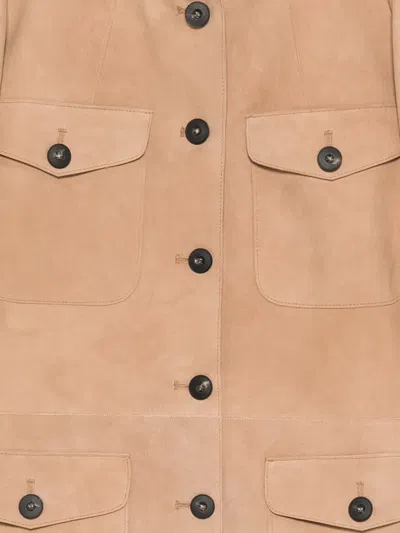 Antonelli Giuditta Buttoned Pocket Jacket In Neutral