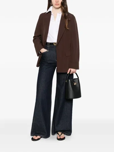 Pennyblack Flap-pocket Blazer In Brown