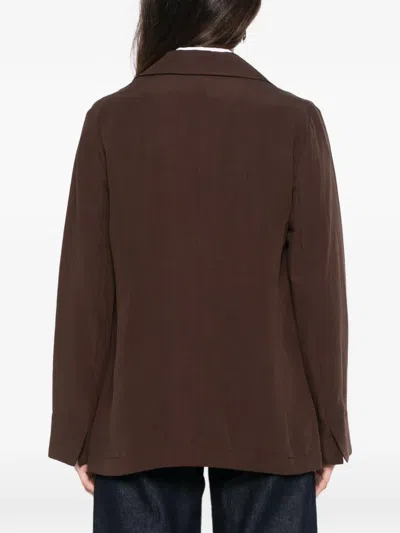 Pennyblack Flap-pocket Blazer In Brown