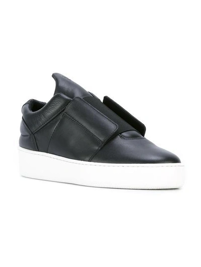 Filling Pieces 'mountain Cut' Leather Slip-on Sneakers In Black | ModeSens