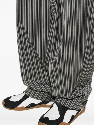 Versace Cross-over Strap Panelled Sneakers In Multi