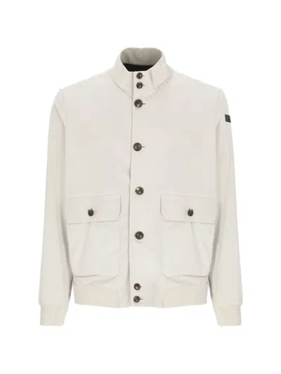Rrd Buttoned Front-pockets Jacket In Neutral