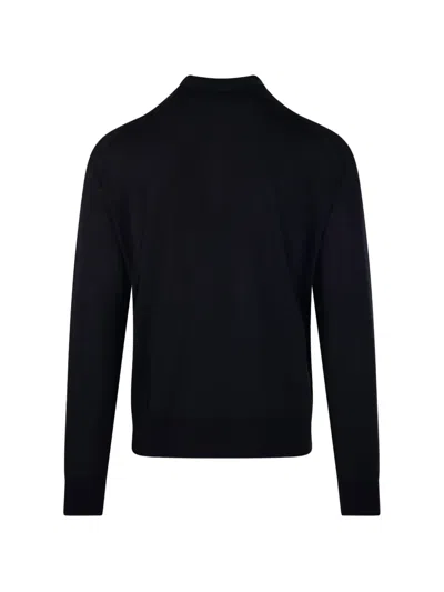 Diana Studio Buttoned Knitted Sweater In Black
