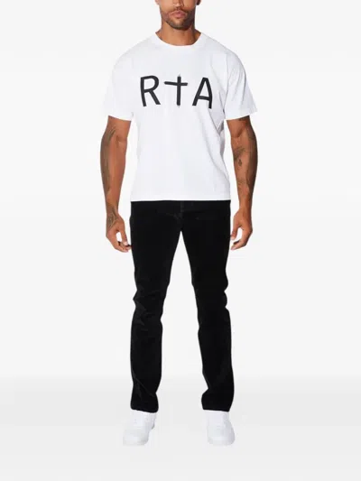 Rta Liam Front-logo T-shirt In White