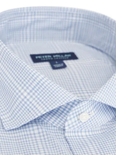 Peter Millar Checked Shirt In Blue