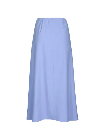 Peter Cohen Drawstring Skirt In Blue