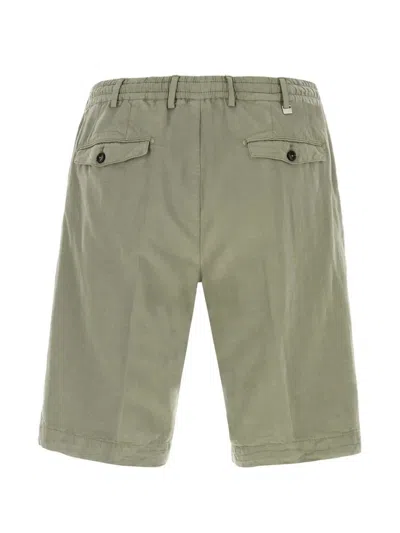 Pt Torino Green Solid Shorts In Green