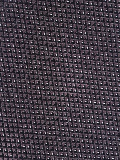 Zegna Patterned Tie In Brown