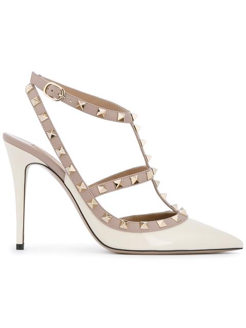 valentino ivory rockstud shoes