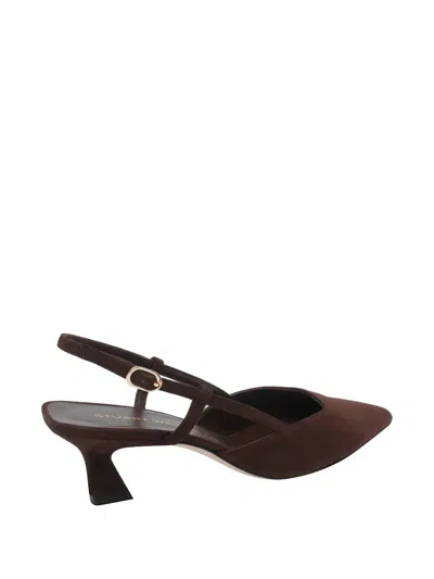 Stuart Weitzman Vinnie Suede Slingback Pumps In Multi