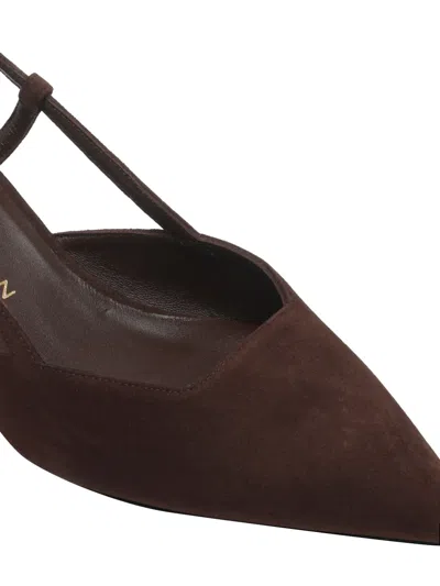 Stuart Weitzman Vinnie Suede Slingback Pumps In Multi