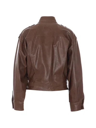 Urbancode Belted Jacket In Brown