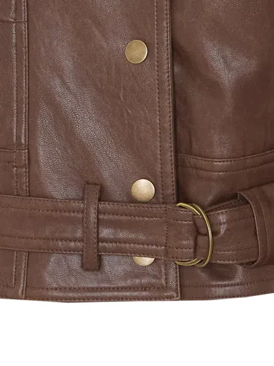 Urbancode Belted Jacket In Brown