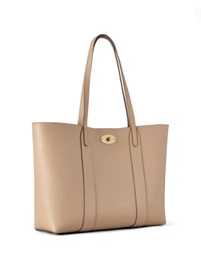 Mulberry Bayswater Tote Small Classic Grain In Neutral