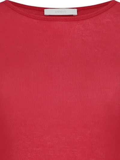 Amomento Round T-shirt In Red