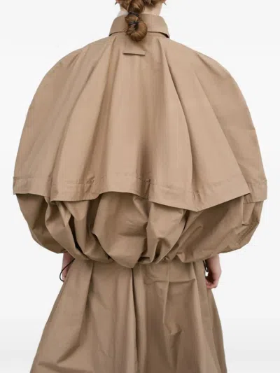 Litkovska Deconstructed Bomber-style Cape In Neutral