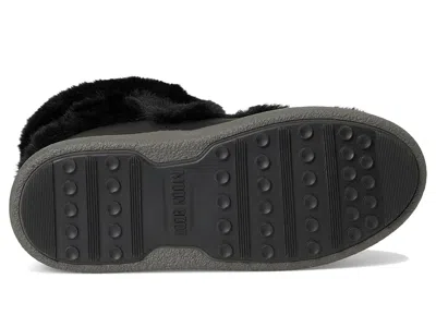 Moon Boot Ltrack Low Faux-fur Boots In Black