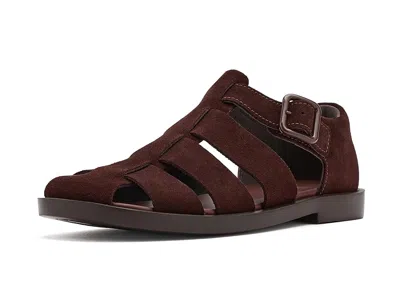 Camper Don Sandals In Burgundy