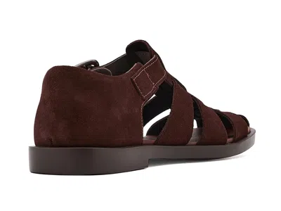 Camper Don Sandals In Burgundy