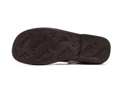 Camper Don Sandals In Burgundy