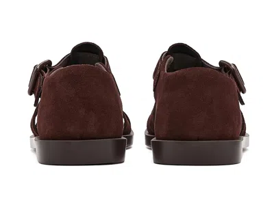 Camper Don Sandals In Burgundy