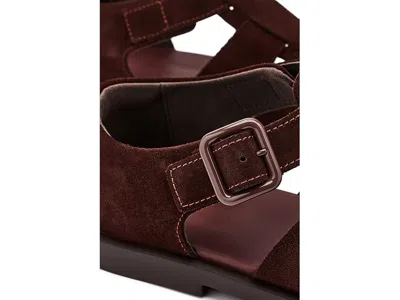 Camper Don Sandals In Burgundy