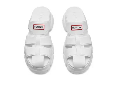 Hunter Bonnie Lug Sole Slip-on Shoe In White